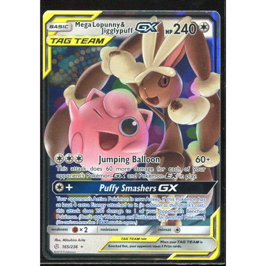 Mega Lopunny & Jigglypuff GX (CEC 165) Cosmic Eclipse