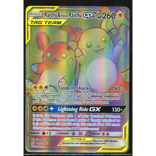 Raichu & Alolan Raichu GX (UNM 241) Unified Minds