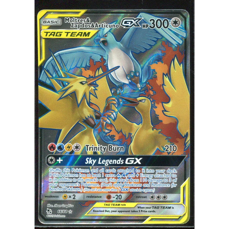 Moltres & Zapdos & Articuno GX (HIF 66) Hidden Fates