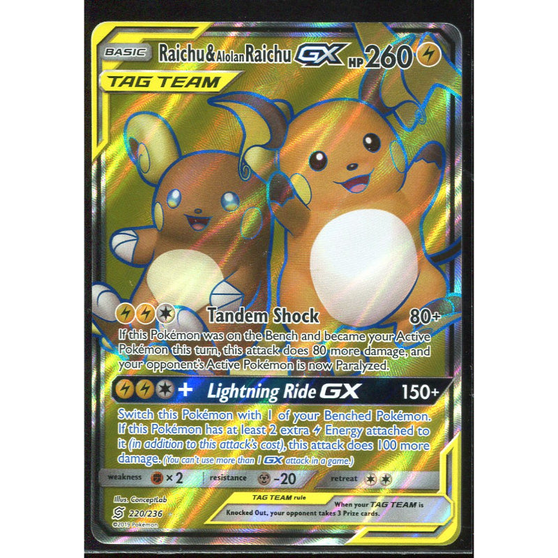 Raichu & Alolan Raichu GX (UNM 220) Unified Minds