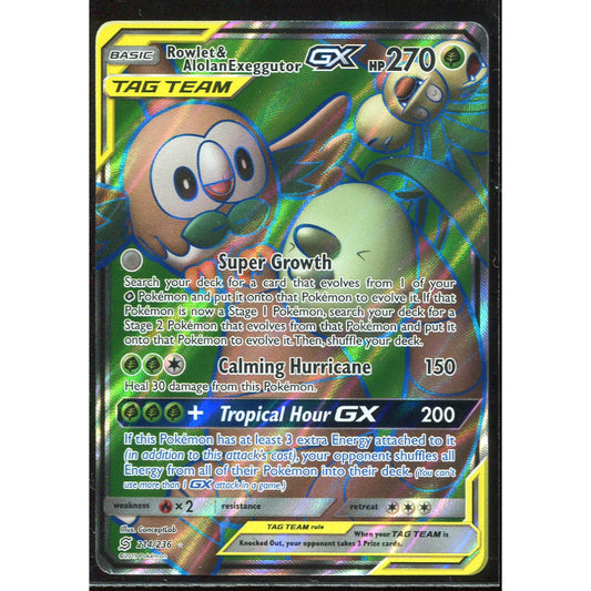 Rowlet & Alolan Exeggutor GX (UNM 214) Unified Minds
