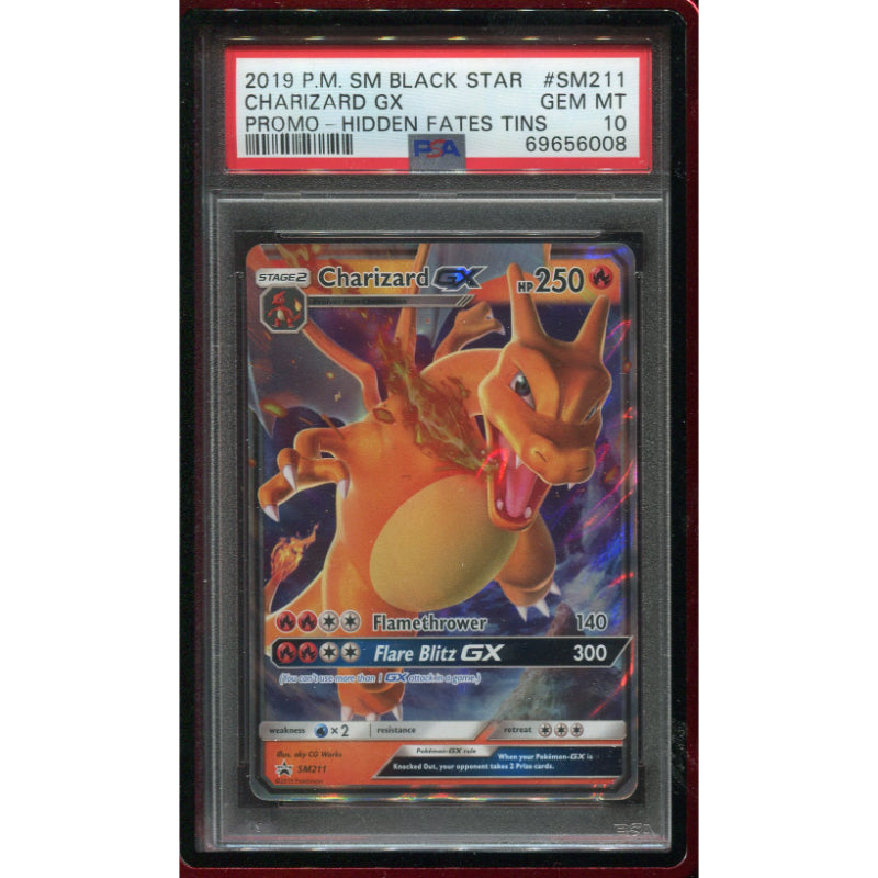 Charizard (SM 211) Black Star Promo - Hidden Fates - PSA 10