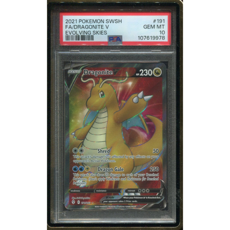 Dragonite (EVS 191) Evolving Skies - PSA 10