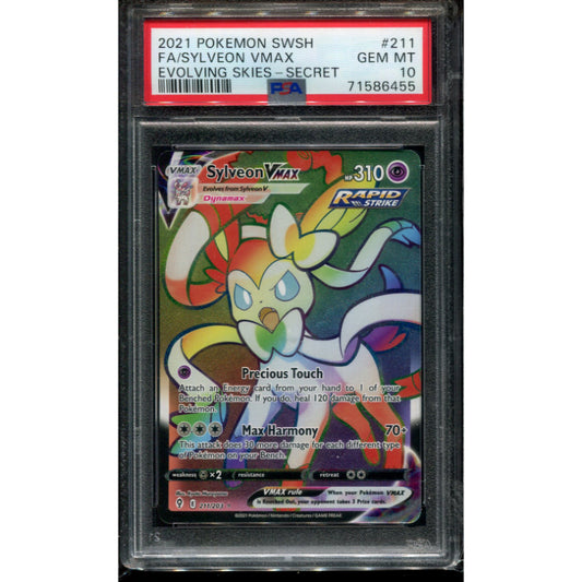Sylveon VMAX (EVS 211) Evolving Skies - PSA 10