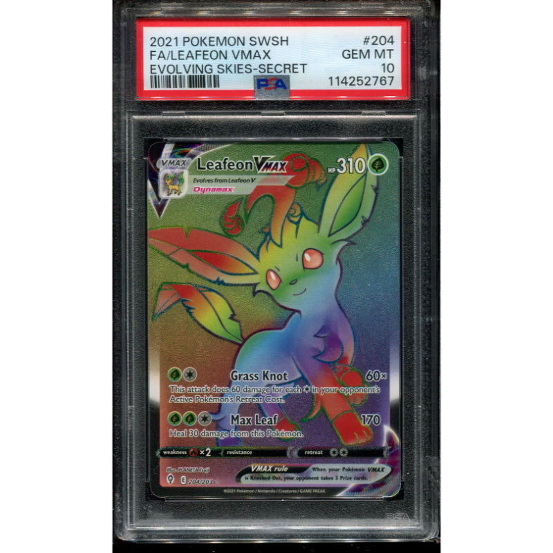 Leafeon (EVS 204) Evolving Skies - PSA 10