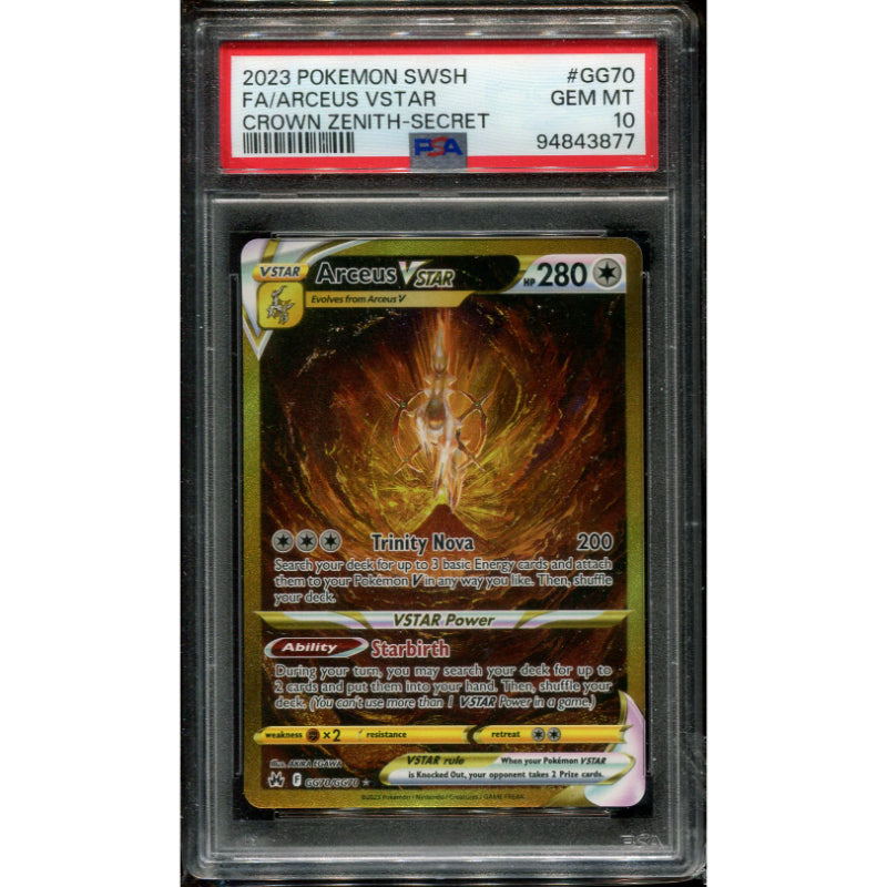 Arceus VSTAR (CRZ GG70) Crown Zenith - PSA 10