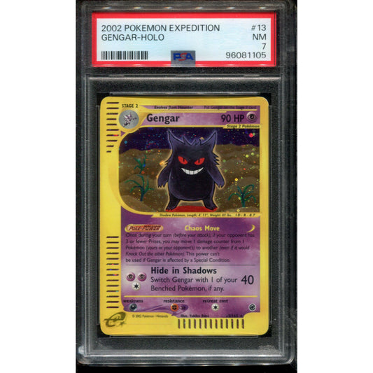Gengar (EX 13) Expedition - Holo - PSA 7