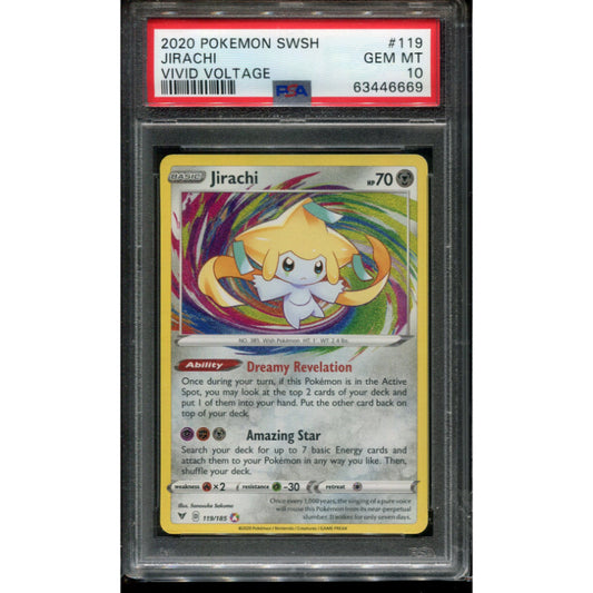 Jirachi (VIV 119) Vivid Voltage - PSA 10