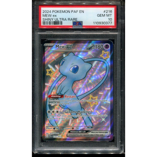 Mew (PAF 216) Paldean Fates - PSA 10