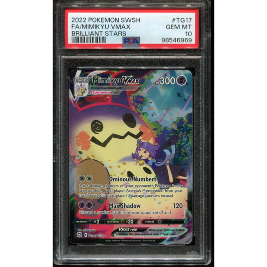 Mimikyu (BRS TG17) Brilliant Stars - PSA 10