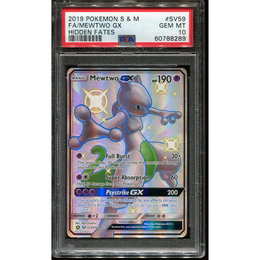 Mewtwo GX (HIF SV59) Hidden Fates - PSA 10