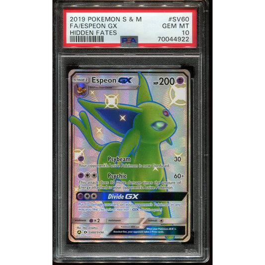 Espeon GX (HIF SV60) Hidden Fates - PSA 10