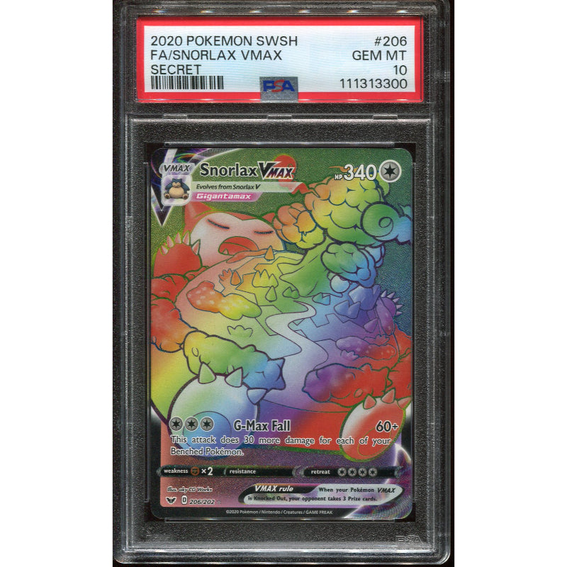 Snorlax VMAX (SSH 206) Sword & Shield - PSA 10