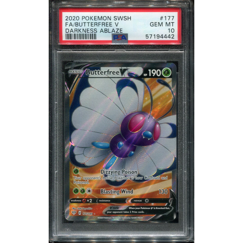 Butterfree V (DAA 177) Darkness Ablaze - PSA 10