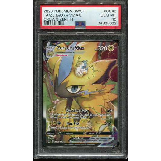 Zeraora VMAX (CRZ GG42) Crown Zenith - PSA 10