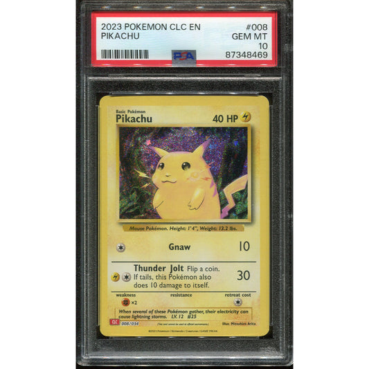 Pikachu (CLC 008) Pokémon Trading Card Game Classic: Charizard & Ho-Oh ex Deck - PSA 10