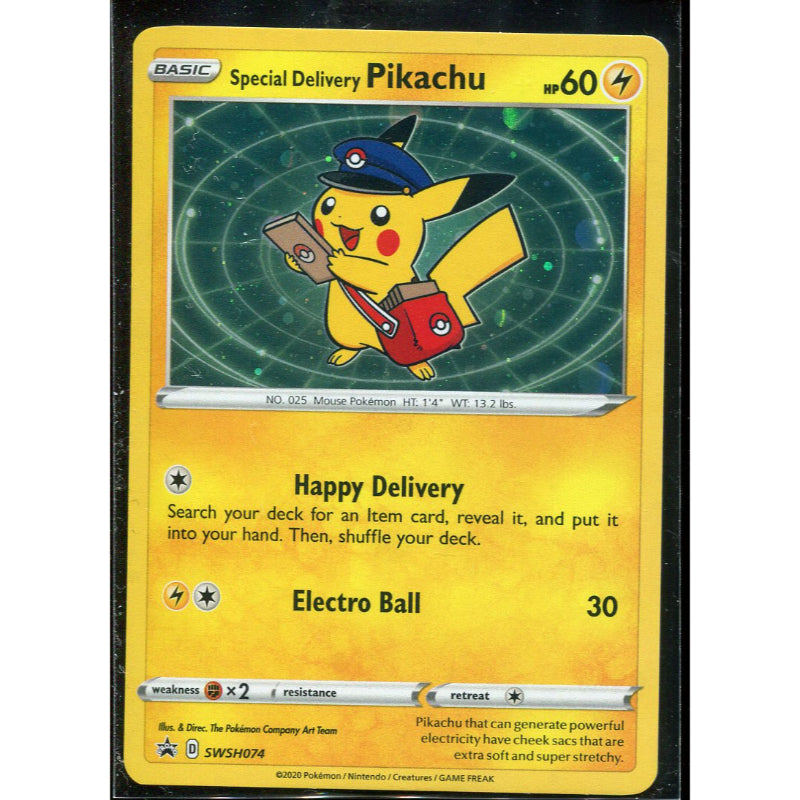 Special Delivery Pikachu (SWSH 074) SWSH Black Star Promos