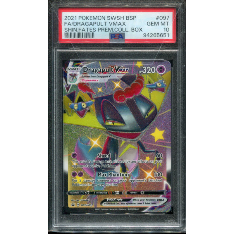 Dragapult VMAX (SWSH 097) SWSH Black Star Promos - PSA 10