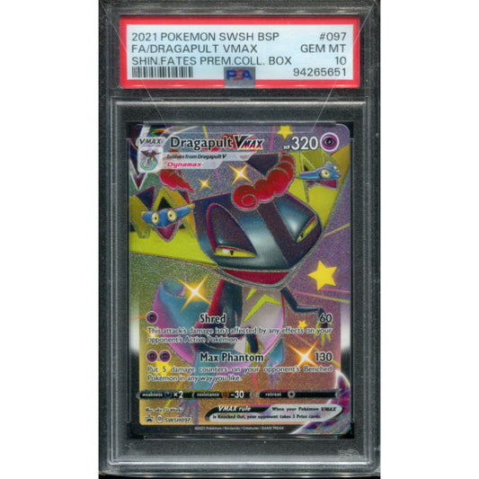 Dragapult VMAX (SWSH 097) SWSH Black Star Promos - PSA 10
