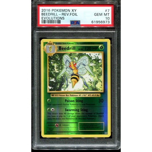 Beedrill (EVO 7) Evolutions - Reverse - PSA 10