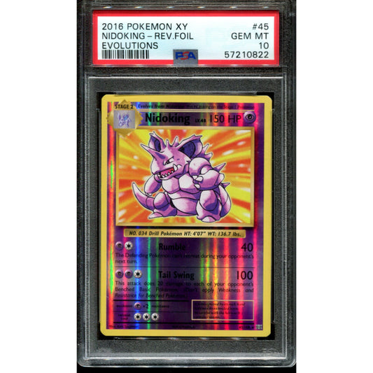Nidoking (EVO 45) Evolutions - Reverse - PSA 10