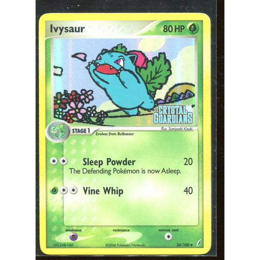 Ivysaur (CG 34) EX Crystal Guardians - Stamped - Excellent+
