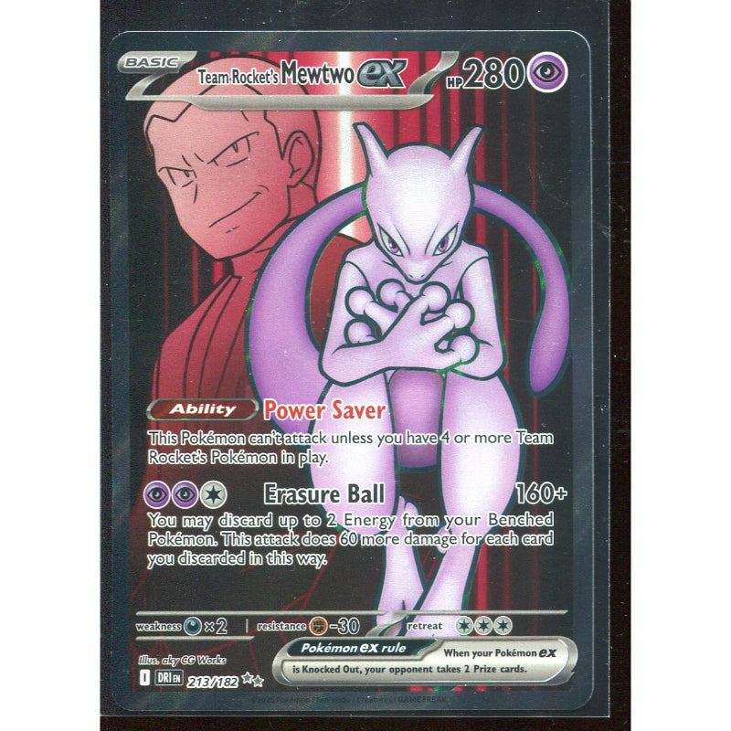 Team Rocket's Mewtwo ex (DRI 213) Destined Rivals