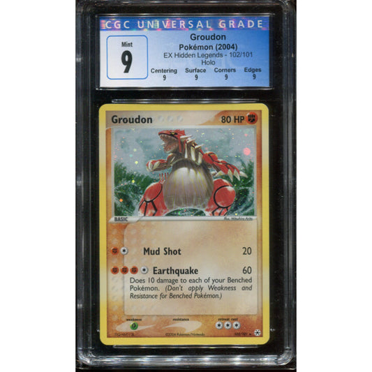 Groudon (HL 102) EX Hidden Legends - CGC 9