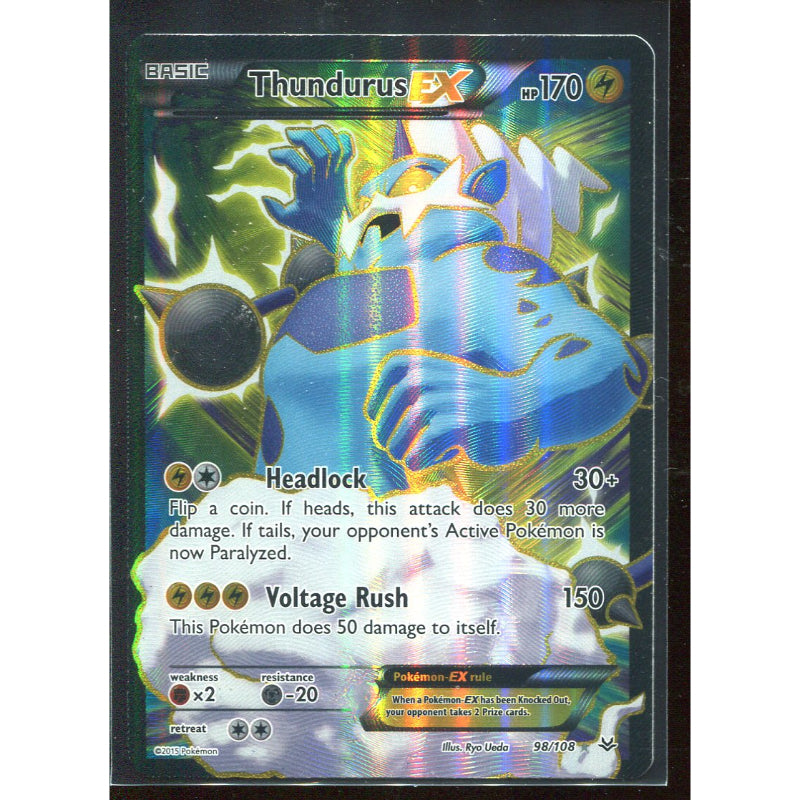 Thundurus EX (ROS 98) Roaring Skies - Excellent