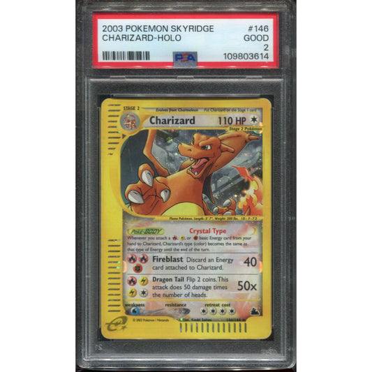 Charizard (SK 146) Skyridge - Holo - PSA 2