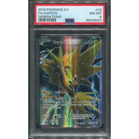Zapdos (GEN 29) Generations - PSA 8