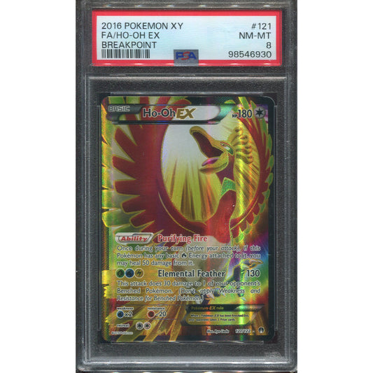 Ho-Oh EX (BKP 121) BREAKpoint - PSA 8