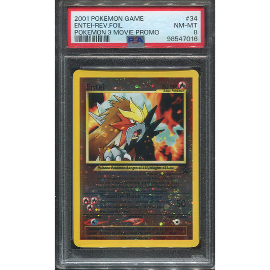 Entei (WP 34) Wizards Black Star Promos - PSA 8