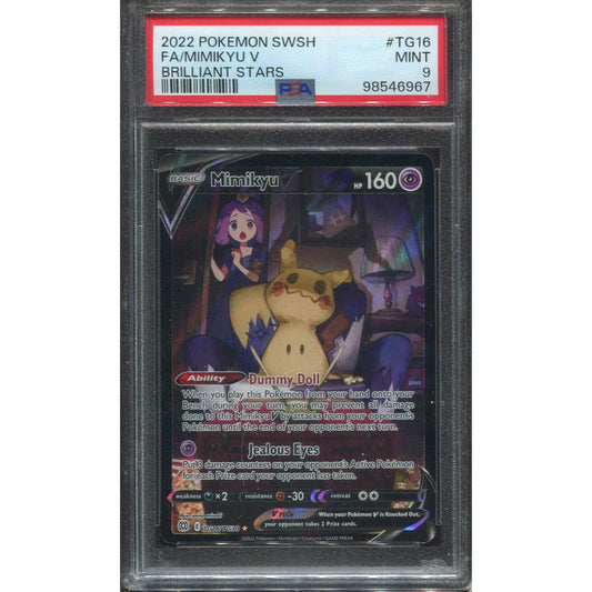 Mimikyu V (BRS TG16) Brilliant Stars - PSA 9