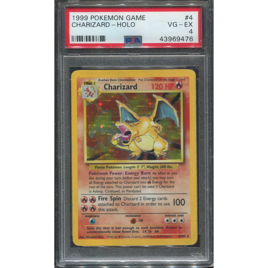 Charizard (BS 4) Base Set - PSA 4
