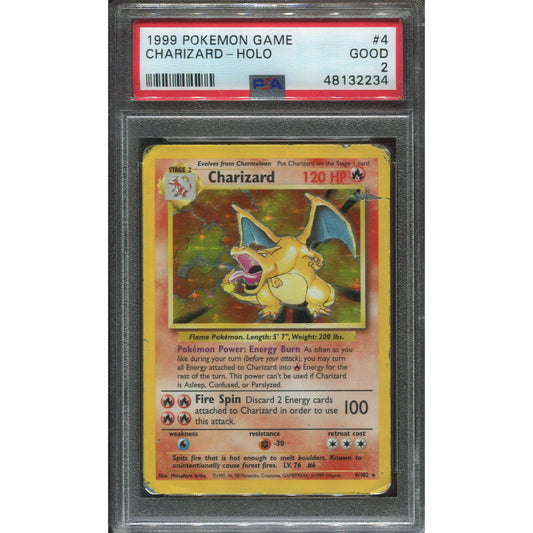 Charizard (BS 4) Base Set - PSA 2