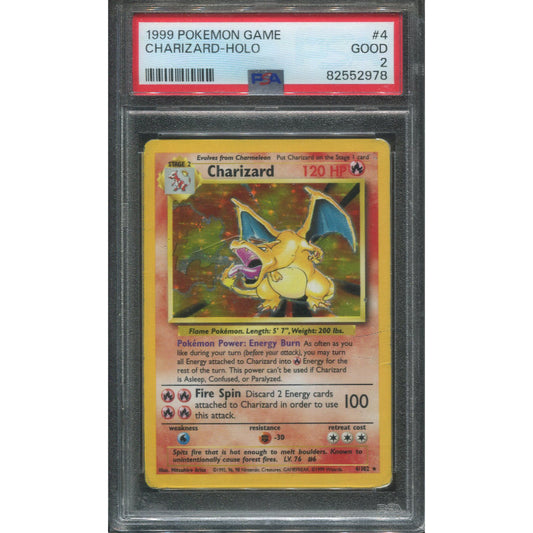 Charizard (BS 4) Base Set - PSA 2