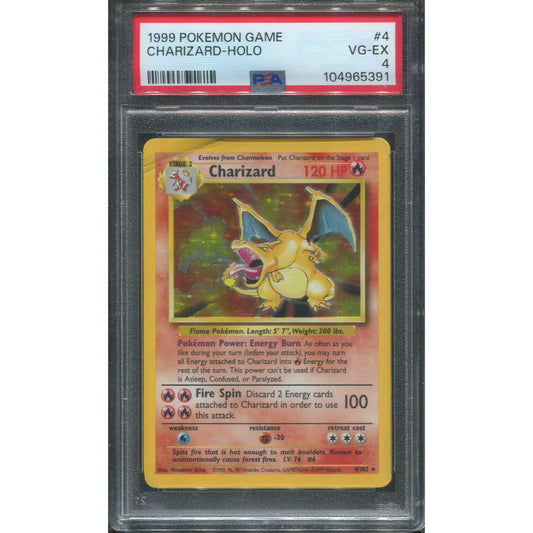 Charizard (BS 4) Base Set - PSA 4