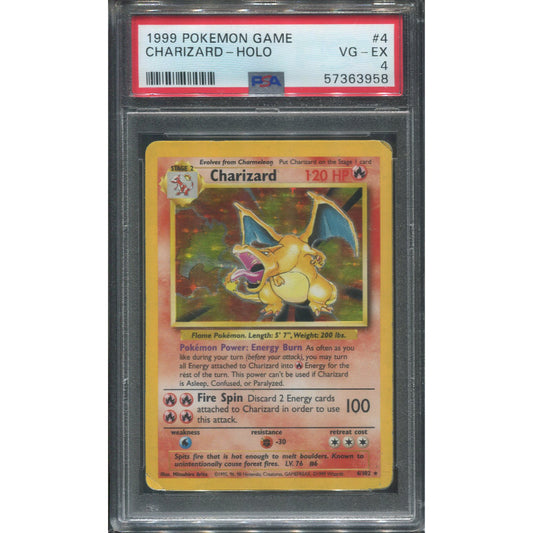 Charizard (BS 4) Base Set - PSA 4