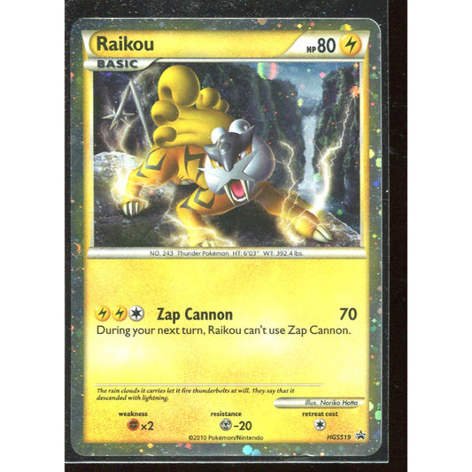 Raikou (HGSS 19) HGSS Black Star Promos - Dents