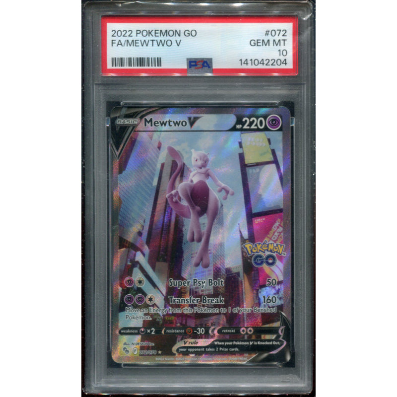 Mewtwo V (PGO 072) Pokémon GO - PSA 10