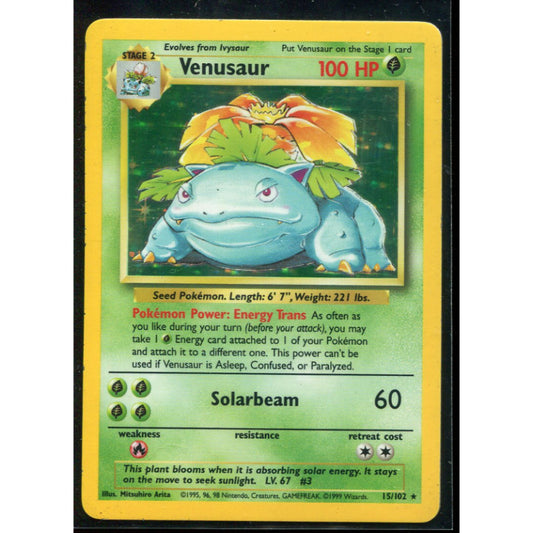 Venusaur (BS 15) Base Set - Good