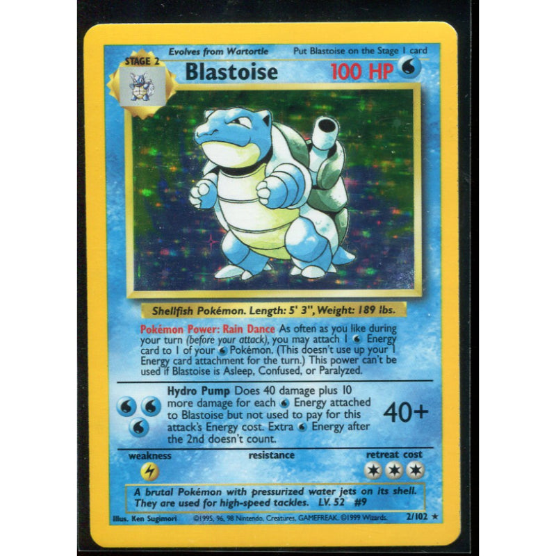 Blastoise (BS 2) Base Set - Excellent