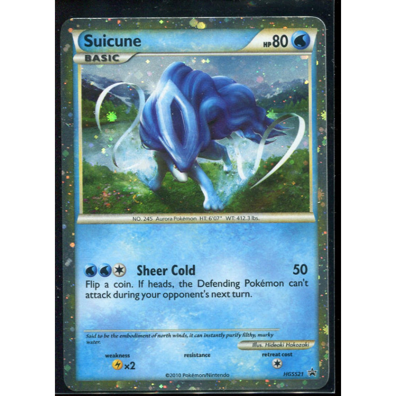 Suicune (HGSS 21) HGSS Black Star Promos - Dents