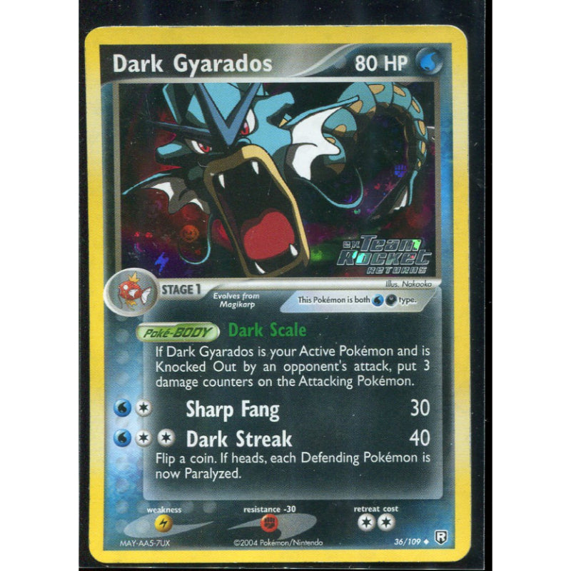 Dark Gyarados (TRR 36) EX Team Rocket Returns - Reverse - Stamped - Excellent