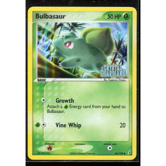 Bulbasaur (CG 46) EX Crystal Guardians - Reverse - Stamped