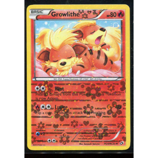 Growlithe (LTR RC4) Legendary Treasures - Reverse - Excellent