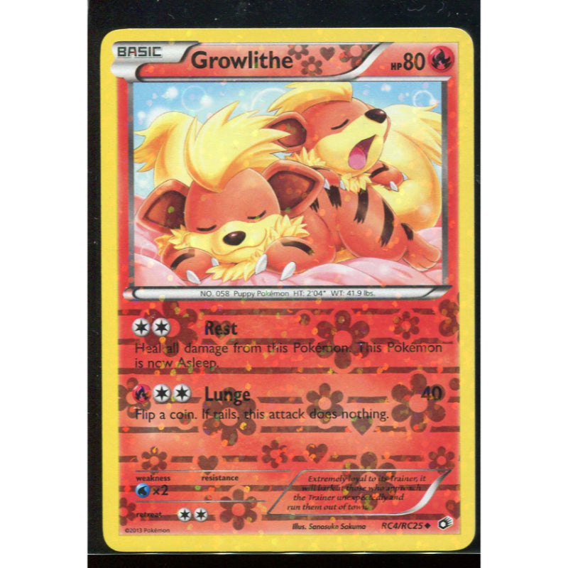 Growlithe (LTR RC4) Legendary Treasures - Reverse - Excellent
