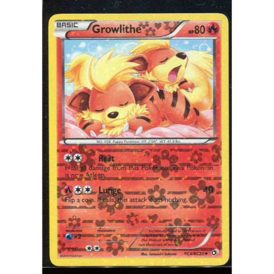 Growlithe (LTR RC4) Legendary Treasures - Reverse - Excellent