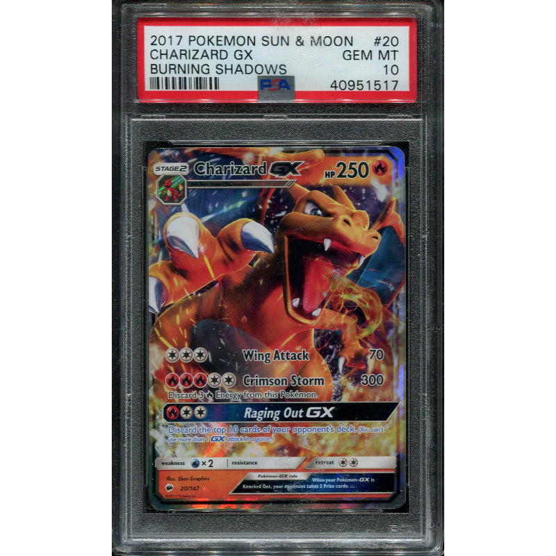 Charizard GX (BUS 20) Burning Shadows - PSA 10